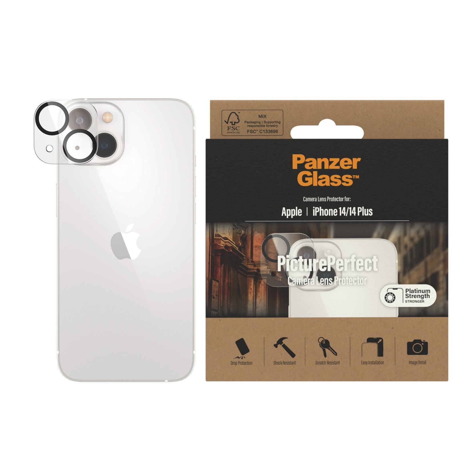 PanzerGlass® PicturePerfect Kameralinsebeskytter iPhone 14 | 14 Plus